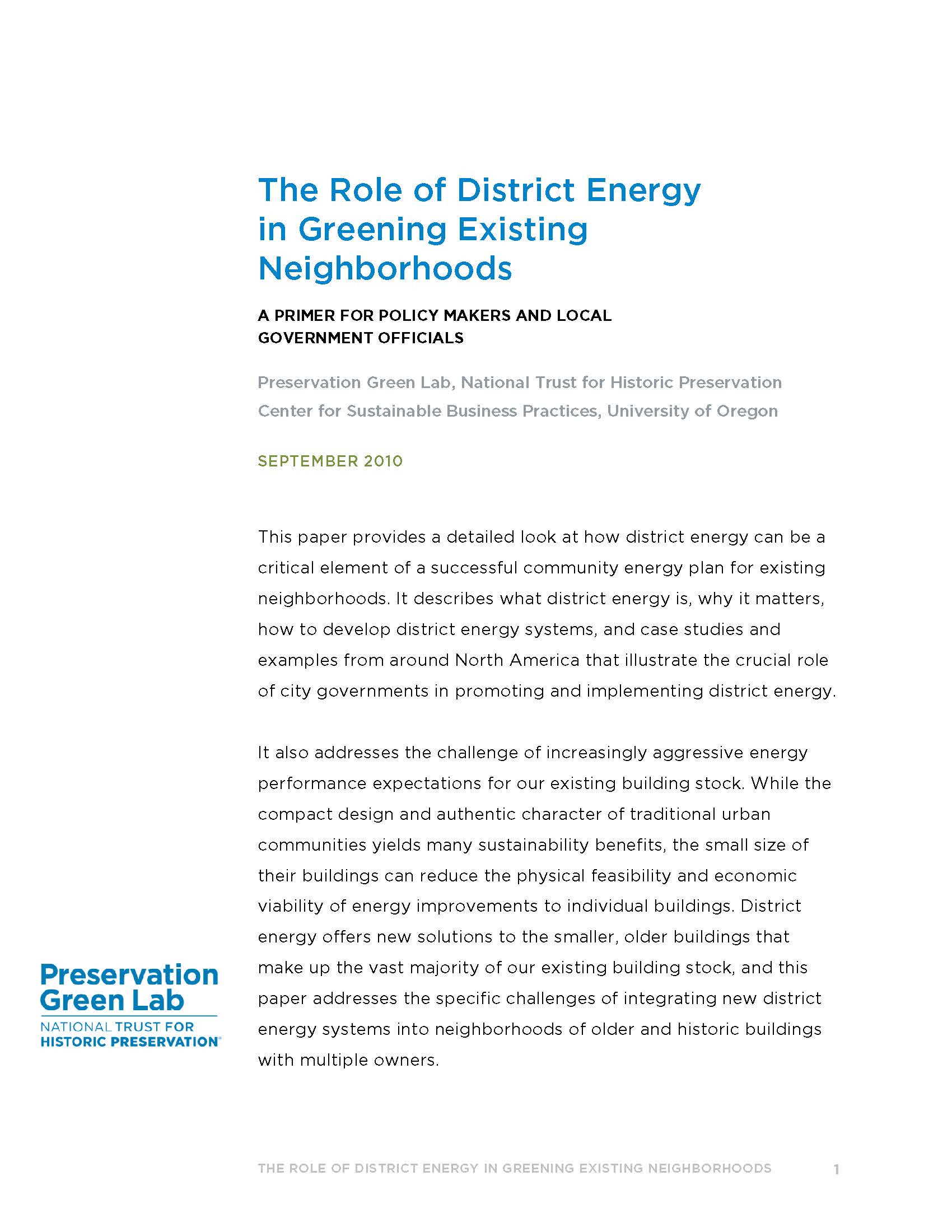 District Energy